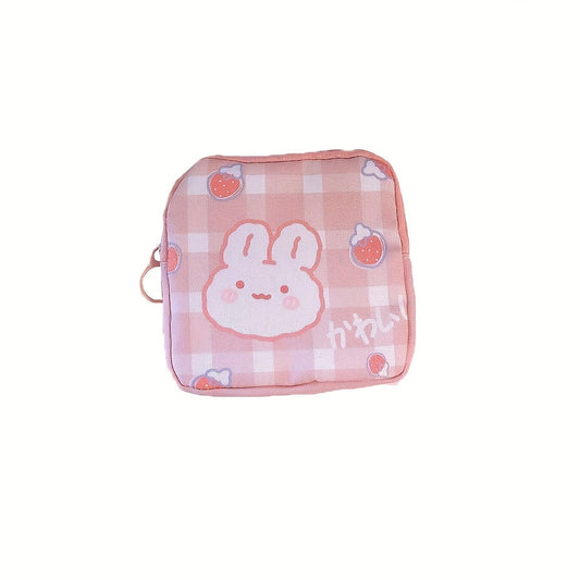 Portable Cartoon Sanitary Bag for Cosmetics Storage