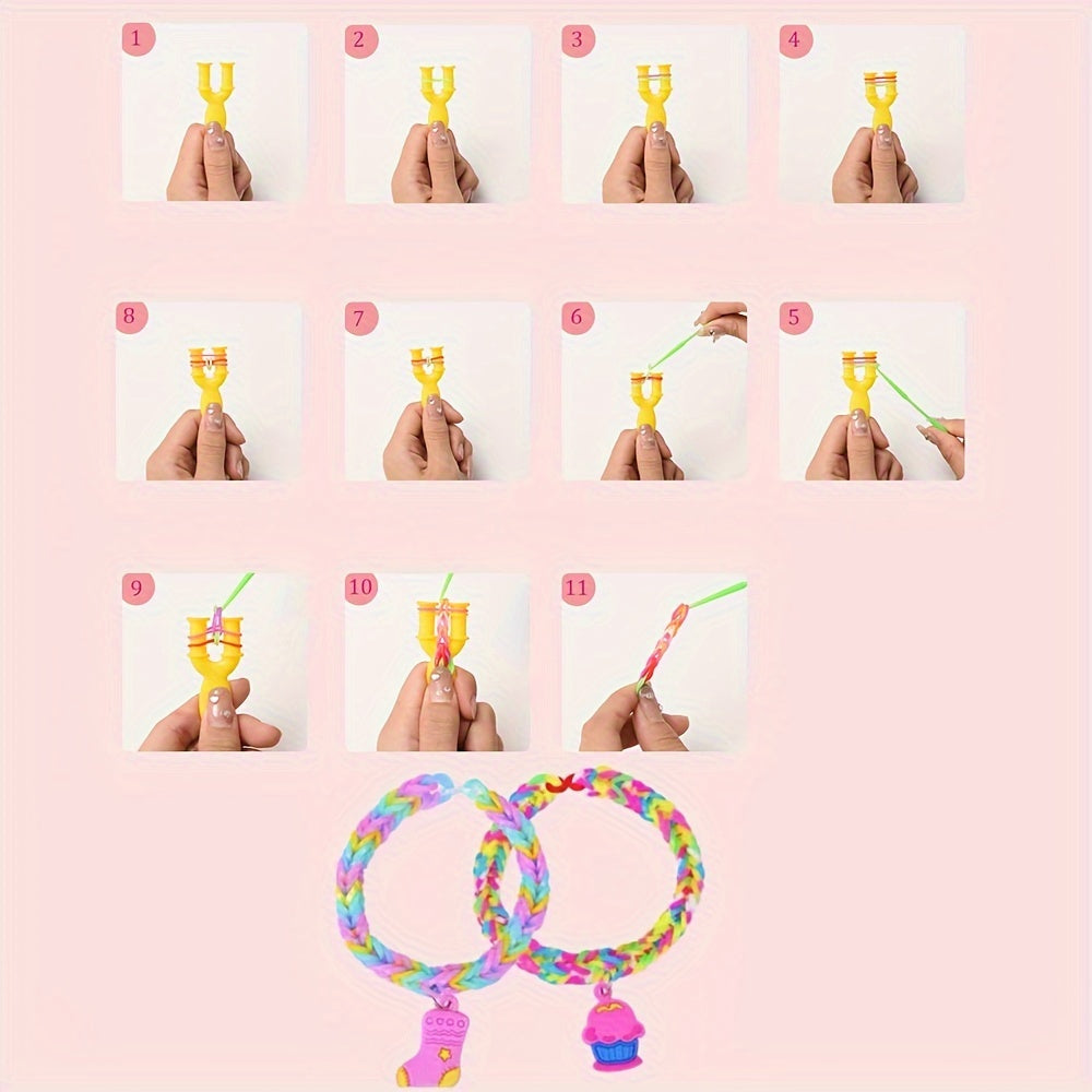 20 Colors Rubber Bands Set Hair Styling Accessories Beginners Gift