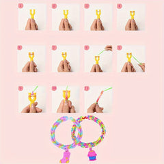 20 Colors Rubber Bands Set Hair Styling Accessories Beginners Gift