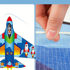 Large Airplane Kite 100m Line Beach Park Yard Creative Kite Outdoor
