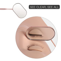 Large Makeup Mirror Eyelash Extension Checking Stainless Steel Eyelash Mirror