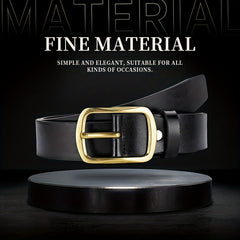 Men's Casual Buckle Belt PU Leather Unisex Decorative Accessories