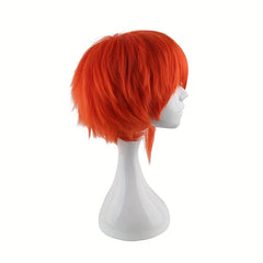 Men's Orange Wig Chemical Fiber Wig Hair Accessories