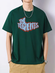Men's Vintage Style Artistic Letters Print T Shirt