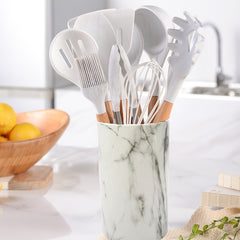 Marble Kitchen Utensil Holder - Organize in Style