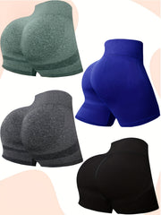 Seamless Yoga Shorts High Stretch Sports Shorts