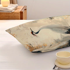 Chinese Crane Fantasy Theme Pillow Cover 45x45