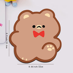 Bear Mouse Pad Non slip Keyboard Pad Game Table Mat