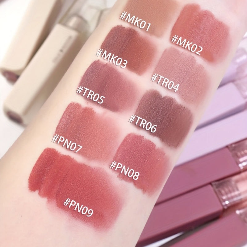 Matte Velvet Waterproof Lip Gloss - Berry Tone