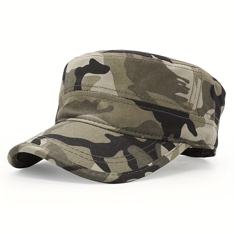 Men's Camouflage Flat Top Baseball Cap