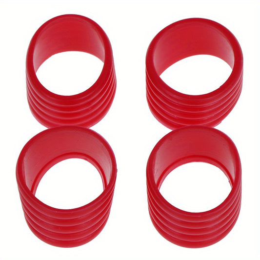 4pcs Tennis Racket Rubber Ring Grips - Stretchable Rubber Ring