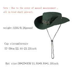 Women's Wide Brim Bucket Hat Summer Sunscreen Beach Fisherman Cap