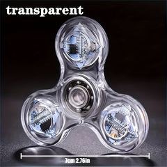 LED Crystal Fingertip Light Rotating Toy