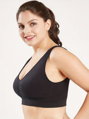 3 Pack Plus Size Seamless Non Padded Fitness Bra Set
