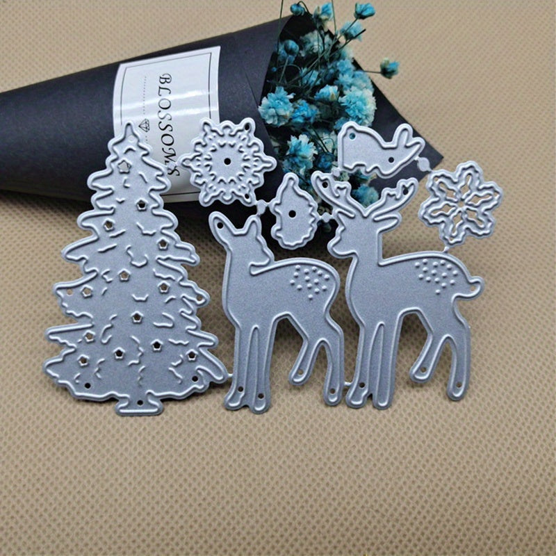 1pc Christmas Tree Metal Cutting Die for Scrapbooking Card Making Stencil