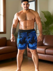 Men's Stretch Swimming Trunks for Beach Vacation