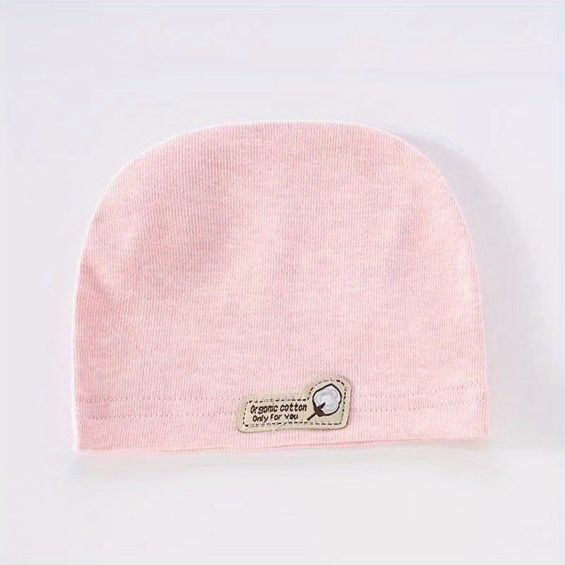 Striped Boneless Cotton Beanie Cap for Baby 0-3m
