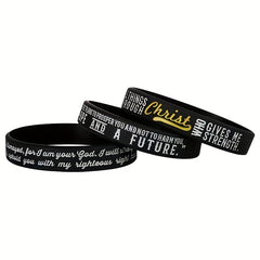 Christian Bible Verse Silicone Bracelet Wristband
