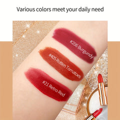 Matte Lipstick Set Long Lasting Waterproof Smudge Proof Retractable Red Lipstick