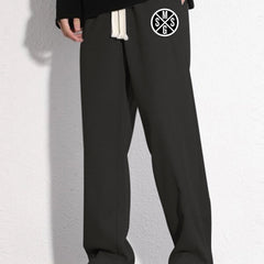 Men's Casual Loose Fit Stretch Waist Pants for Fitness Cycling