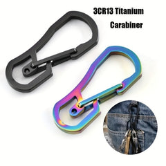 Titanium Carabiner Keychain for Camping & Hiking