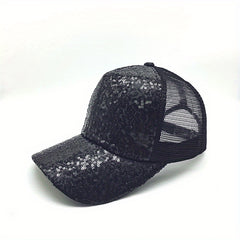 Sequins Baseball Cap - Stylish Unisex Hat