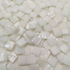60pcs Ivory Hot Melt Glass Mosaic DIY Material for Children's Puzzle Making