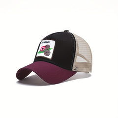 Fruit Pattern Patch Baseball Cap Mesh Trucker Hat