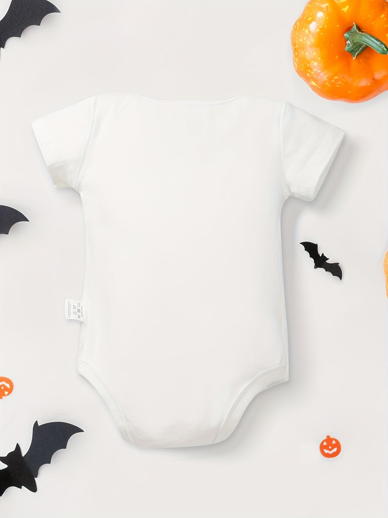 Halloween Baby Bodysuits First Halloween Letter & Pumpkin Pattern Print