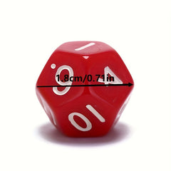1pc Acrylic 12 Sided Dice Multiple Sided Dice For Funny Party Club Playing Game