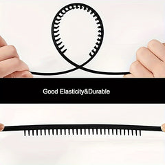 10pcs Minimalist Bright Headbands Set Non-slip Hair Hoops