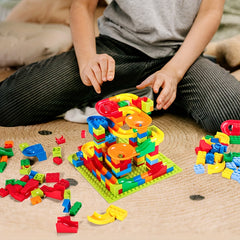 171pcs Sliding Track Building Blocks DIY Toy Interlocking Construction Assembly