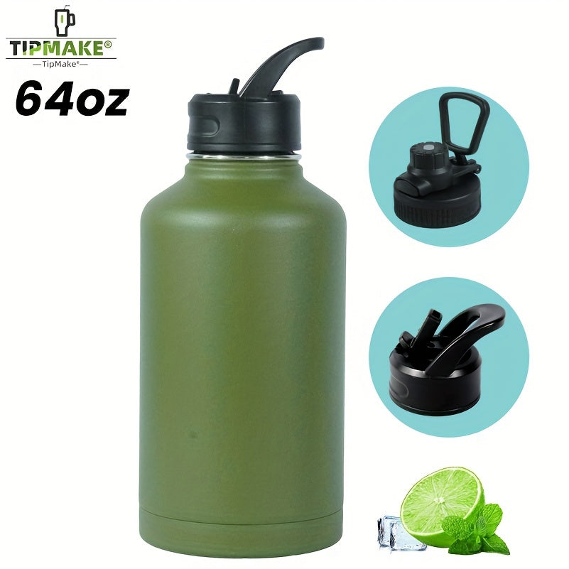64oz Stainless Steel Insulated Water Bottle for Camping