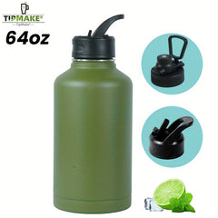 64oz Stainless Steel Insulated Water Bottle for Camping