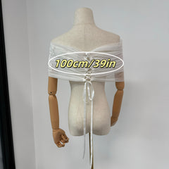 Royal Ivory Bridal Off Shoulder Wedding Dress Shawl Lightweight Breathable