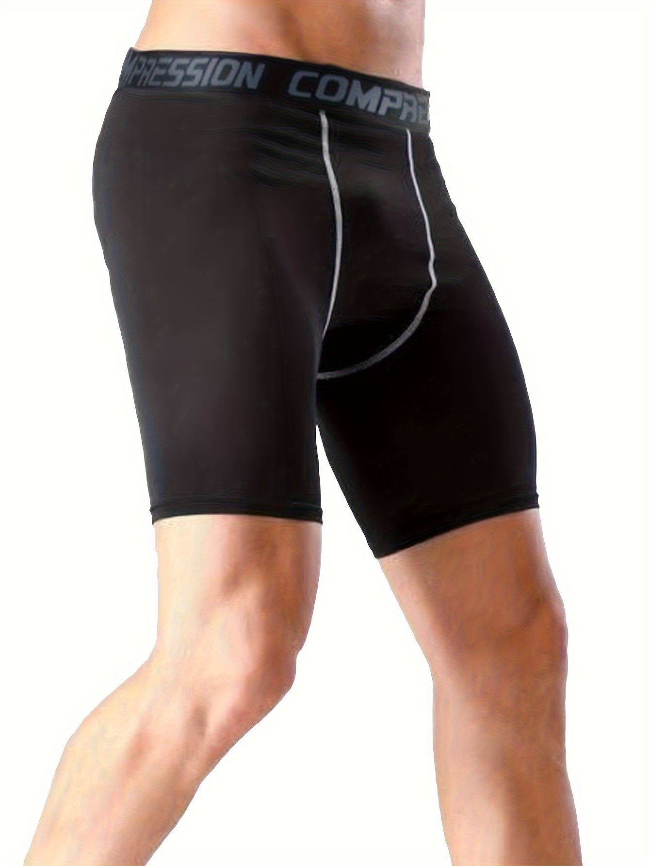Men's Compression Sports Boxers Shorts Quick Dry Stretch Shorts