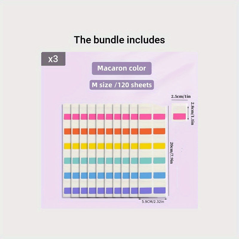 Colorful Index Label Stickers - Writable Classification Adhesive