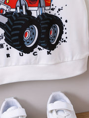 Boy's Off-Road Graphic Sweatshirt for Outdoor Casual Wear