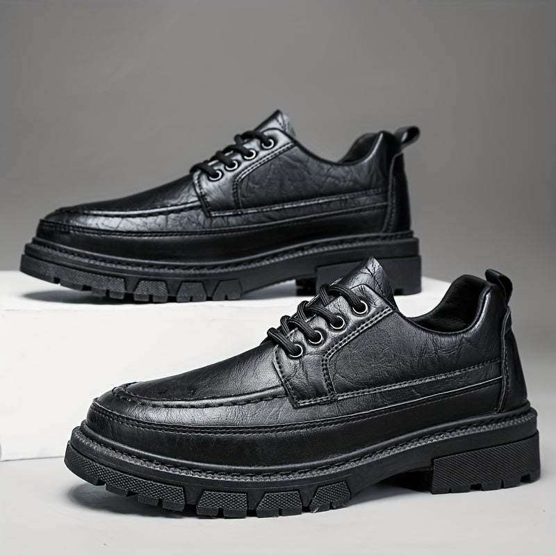 Men's Leather Derby Shoes Wear resistant Non Slip Dress Shoes