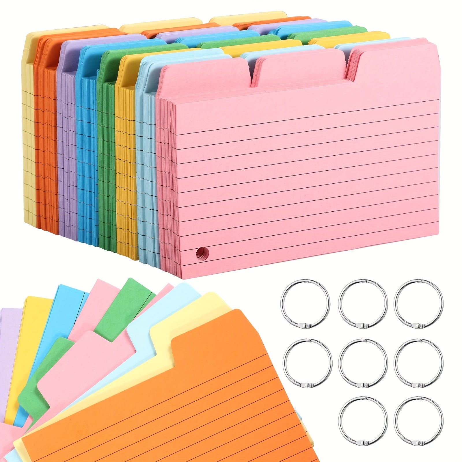400pcs American Index Stickers Sticky Notes With Card Box