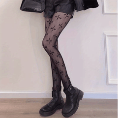 Girls Kids Cross Pattern Fishnet Pantyhose Children s Stockings