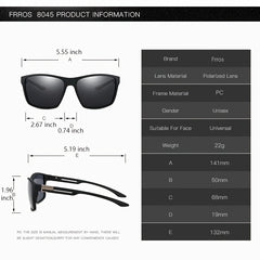 FRROS Polarized Sunglasses F8045 8 Colors
