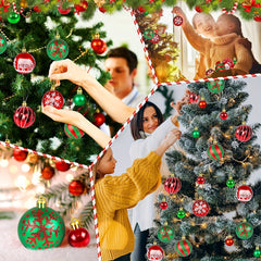 Christmas Ornaments Set 44pcs Shatterproof Hanging Pendants Decoration
