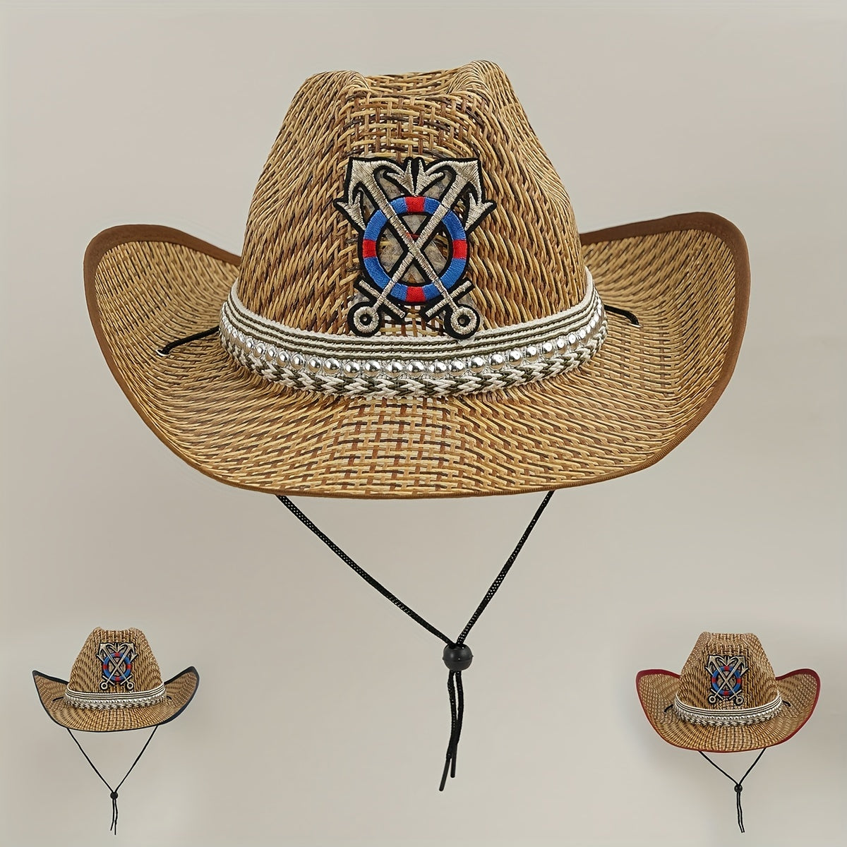 Men's Sunshade Straw Hat Large Edge Outdoor Beach Hat