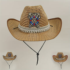 Men's Sunshade Straw Hat Large Edge Outdoor Beach Hat