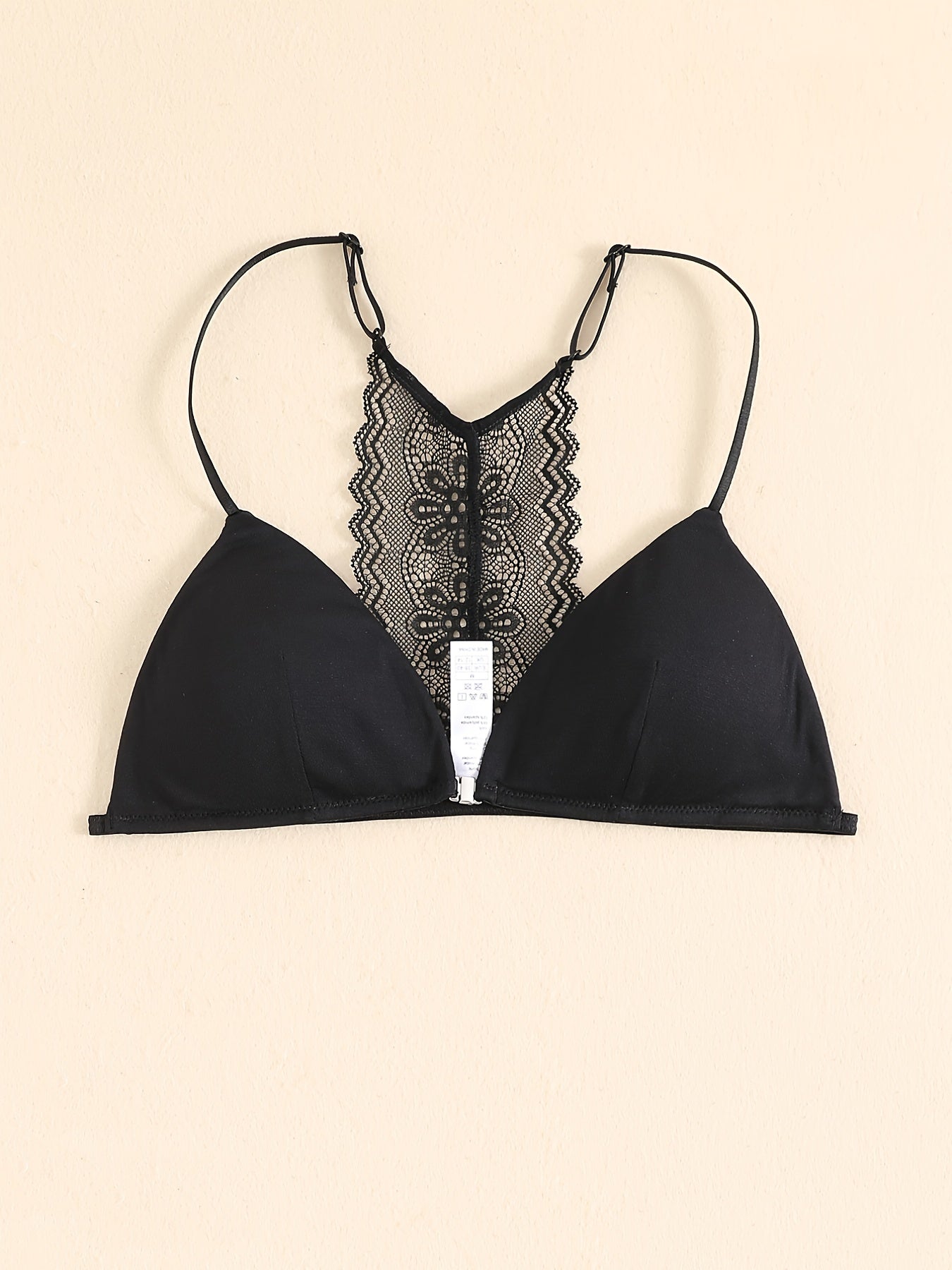 Front Buckle Lace Bra Removable Pads Beauty Back Lingerie