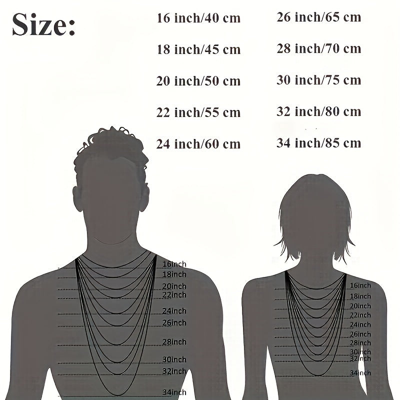 Titanium Steel Necklace Long Box Chain Men's Women's Jewelry