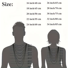 Titanium Steel Necklace Long Box Chain Men's Women's Jewelry