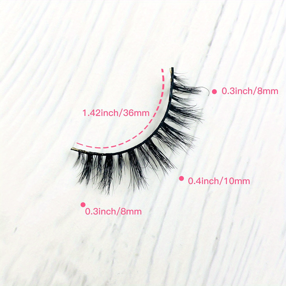 10mm Mink Lashes Daily Wear Fluffy Natural False Eyelashes Wispy Strip Lash