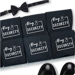 Polyester Wedding Ring Security Crew Footwear Gift for Groomsman